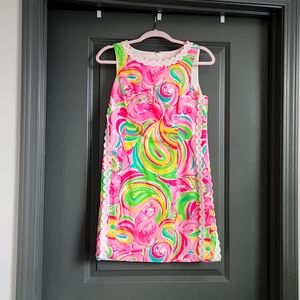Lilly Pulitzer Mila Dress, multi all nighter flamingo print!